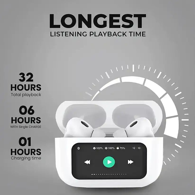 LED SCREEN WIRELESS EARBUDS [ANC] + FREE SILICON CASE!