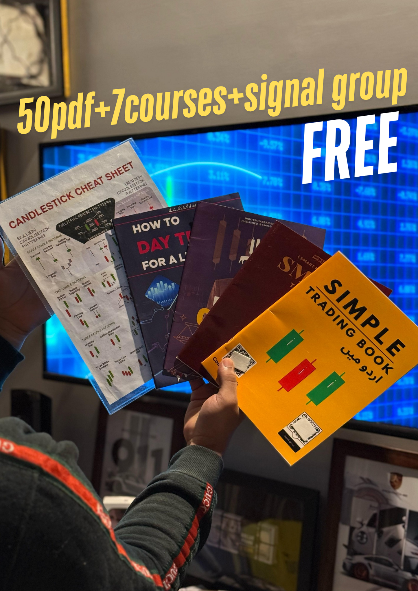 [4 BOOKS DEAL!] Simple Trading + Day Trading + Smart Trading + Candlestick Mastery + CandleStick Sheet